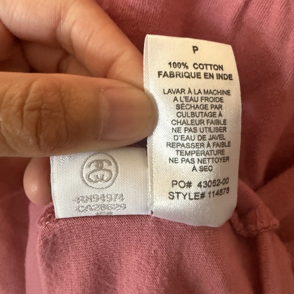 Stussy Shirt Mens Sz Small Mauve 8 Ball Pocket Graphic Classic Streetwear Tee - Picture 5 of 11